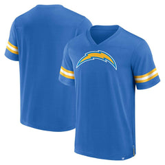 Los Angeles Chargers Fanatics Jersey Tackle V-Neck T-Shirt
