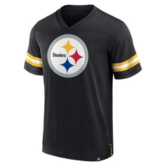 Pittsburgh Steelers Fanatics Jersey Tackle V-Neck T-Shirt
