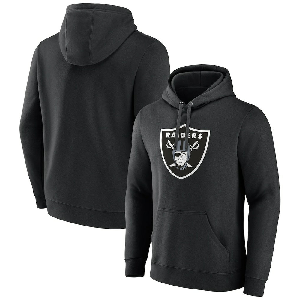 Las Vegas Raiders Fanatics Primary Logo Fleece Pullover Hoodie