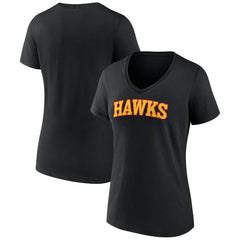Atlanta Hawks Women's Wordmark V-Neck T-Shirt Online