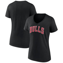 Chicago Bulls Women's Wordmark V-Neck T-Shirt sale On Sale