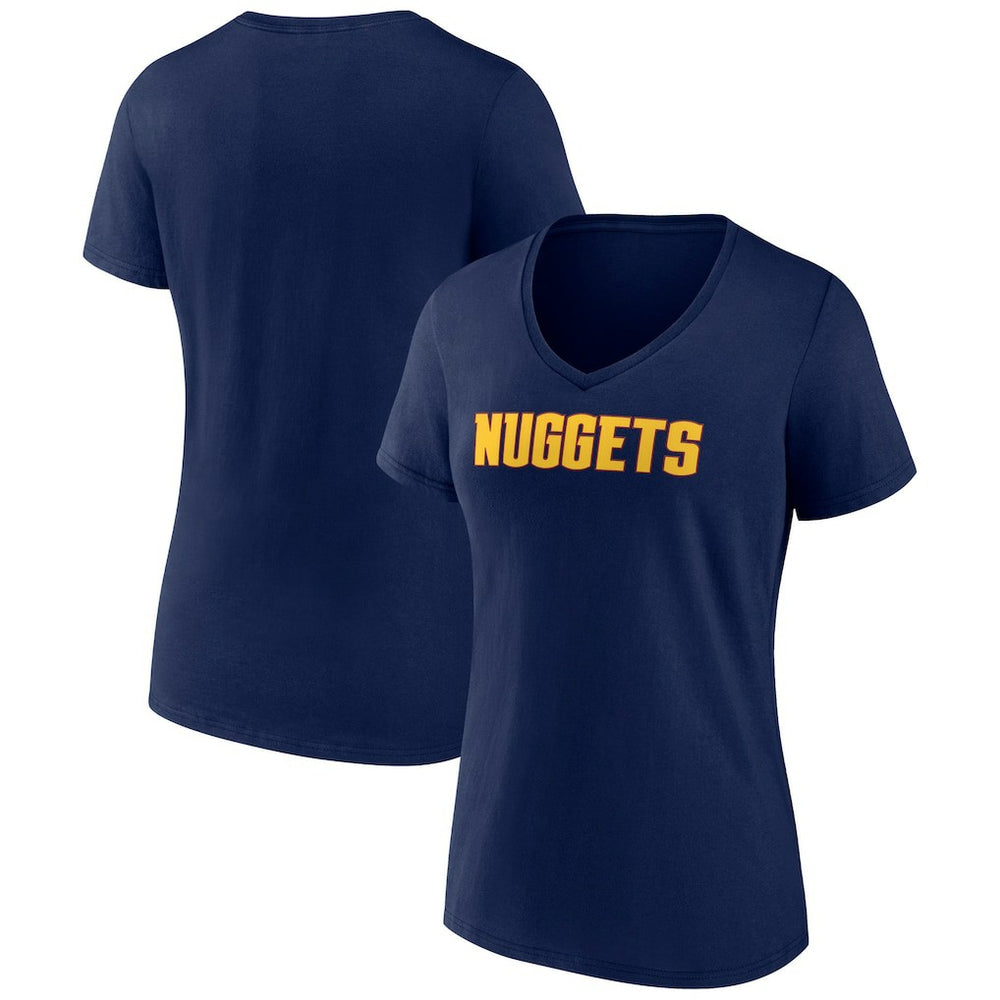 Denver Nuggets Women's Wordmark V-Neck T-Shirt sale Discount