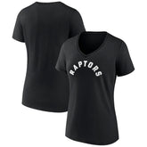 Toronto Raptors Women's Wordmark V-Neck T-Shirt On Sale