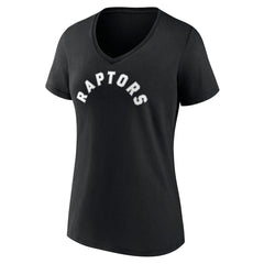 Toronto Raptors Women's Wordmark V-Neck T-Shirt On Sale