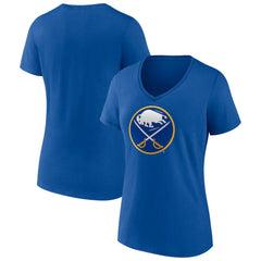 Buffalo Sabres Women's Team Logo V-Neck T-Shirt On Sale