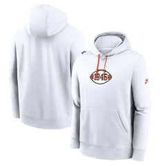 Cleveland Browns Nike 2023 Sideline Club Alternate Tri-Blend Pullover Hoodie