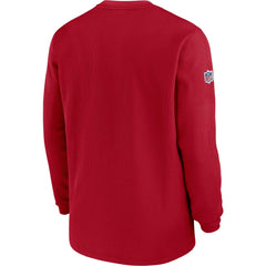 Tampa Bay Buccaneers Nike 2023 Sideline Throwback Heavy Brushed Waffle Long Sleeve Top