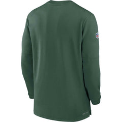 Green Bay Packers Nike 2023 Sideline Performance Long Sleeve Tri-Blend Quarter-Zip Top