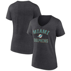 Miami Dolphins Women's Victory Arch Team V-Neck T-Shirt