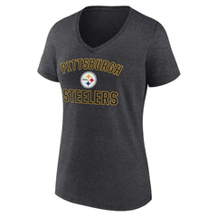 Pittsburgh Steelers Women's Victory Arch Team V-Neck T-Shirt