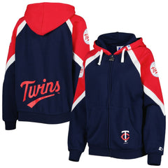 Minnesota Twins Starter Women's Hail Mary Full-Zip Hoodie | MLB Shop