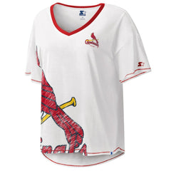 St. Louis Cardinals Starter Women's Perfect Game V-Neck T-Shirt | MLB Online