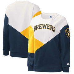 Milwaukee Brewers Starter Women's Shutout Pullover Sweatshirt | MLB Shop