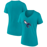 Charlotte Hornets Women's Alternate Logo V-Neck T-Shirt Discount