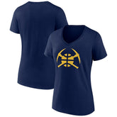 Denver Nuggets Women's Alternate Logo V-Neck T-Shirt sale On Sale