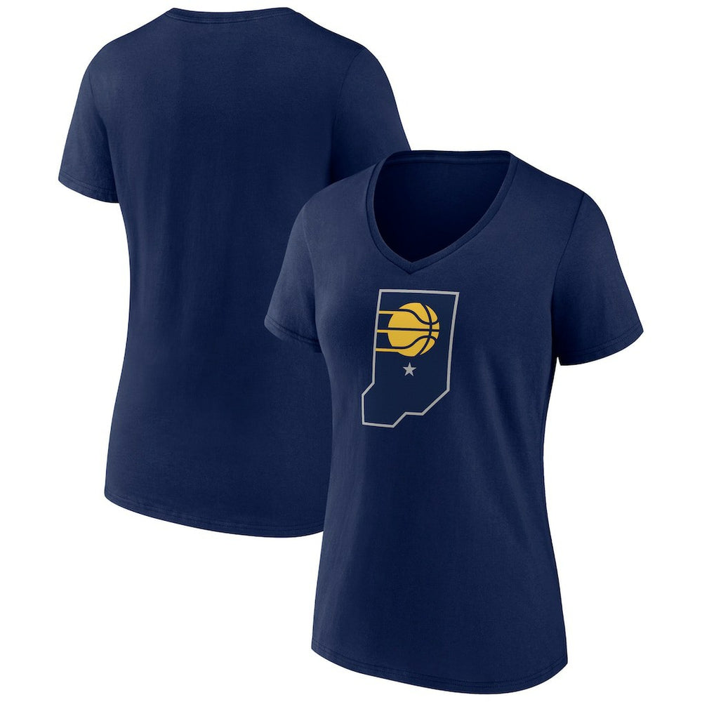 Indiana Pacers Women's Alternate Logo V-Neck T-Shirt Discount