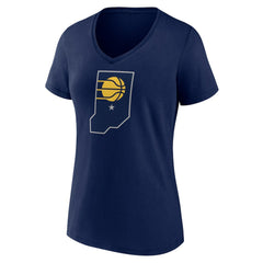 Indiana Pacers Women's Alternate Logo V-Neck T-Shirt Discount