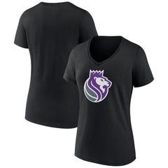 Sacramento Kings Women's Alternate Logo V-Neck T-Shirt New