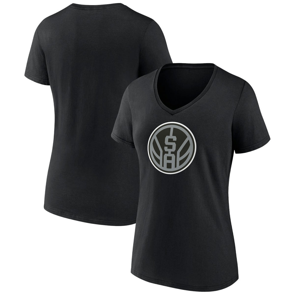 San Antonio Spurs Women's Alternate Logo V-Neck T-Shirt For Sale