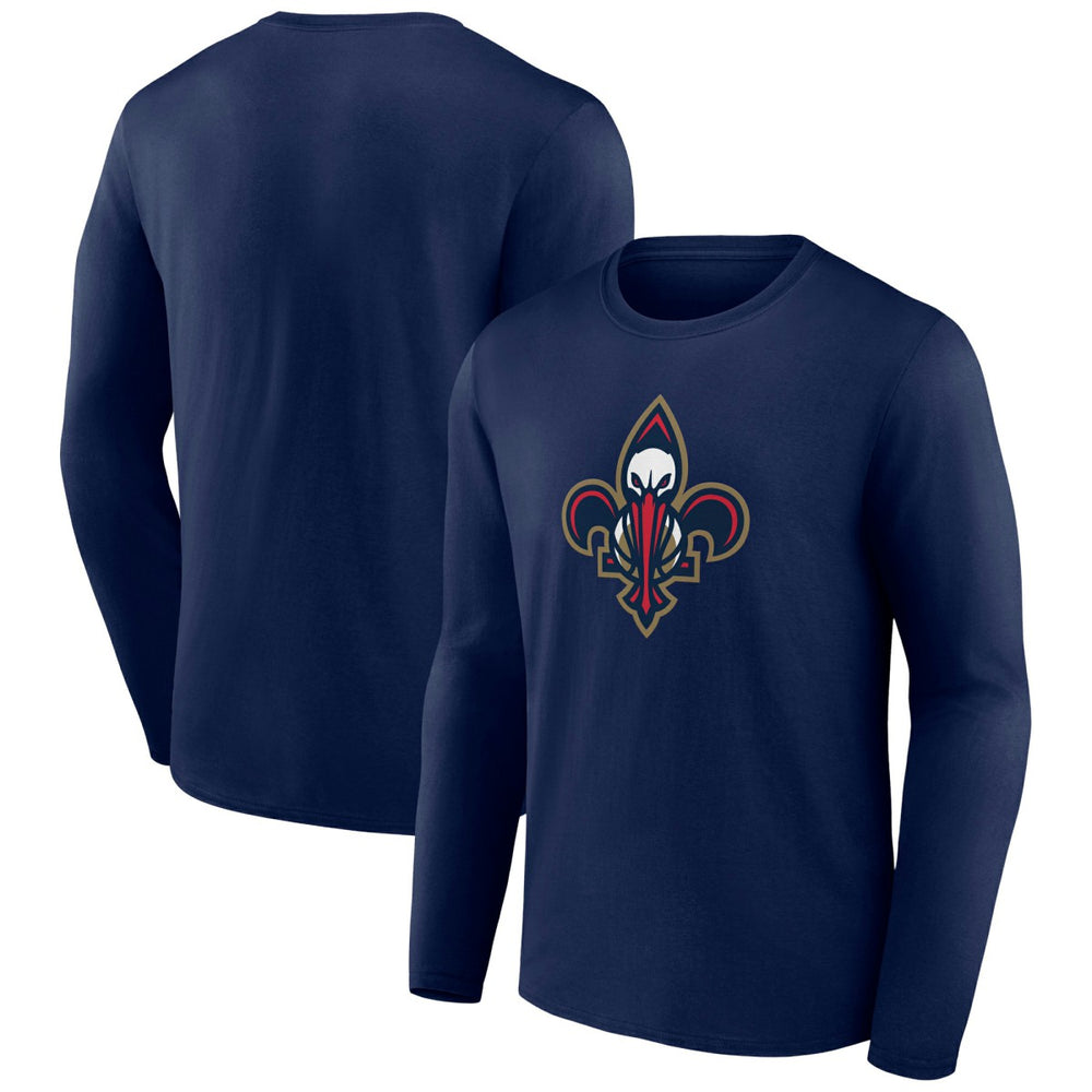 New Orleans Pelicans Alternate Logo Long Sleeve T-Shirt On Sale