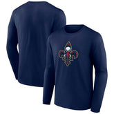 New Orleans Pelicans Alternate Logo Long Sleeve T-Shirt On Sale