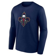 New Orleans Pelicans Alternate Logo Long Sleeve T-Shirt On Sale