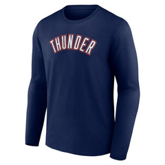 Oklahoma City Thunder Alternate Logo Long Sleeve T-Shirt On Sale