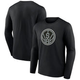 San Antonio Spurs Alternate Logo Long Sleeve T-Shirt On Sale