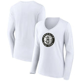 Brooklyn Nets Women's Alternate Logo V-Neck Long Sleeve T-Shirt Online