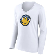 Memphis Grizzlies Women's Alternate Logo V-Neck Long Sleeve T-Shirt Online