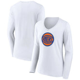 New York Knicks Women's Alternate Logo V-Neck Long Sleeve T-Shirt Online