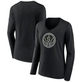 San Antonio Spurs Women's Alternate Logo V-Neck Long Sleeve T-Shirt Outlet