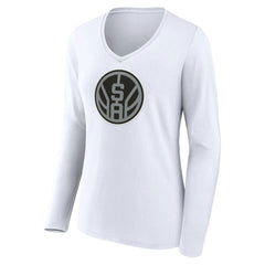 San Antonio Spurs Women's Alternate Logo V-Neck Long Sleeve T-Shirt Online