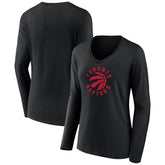 Toronto Raptors Women's Alternate Logo V-Neck Long Sleeve T-Shirt Online