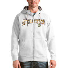 Athletics Antigua Team Logo Victory Full-Zip Hoodie | MLB Outlet