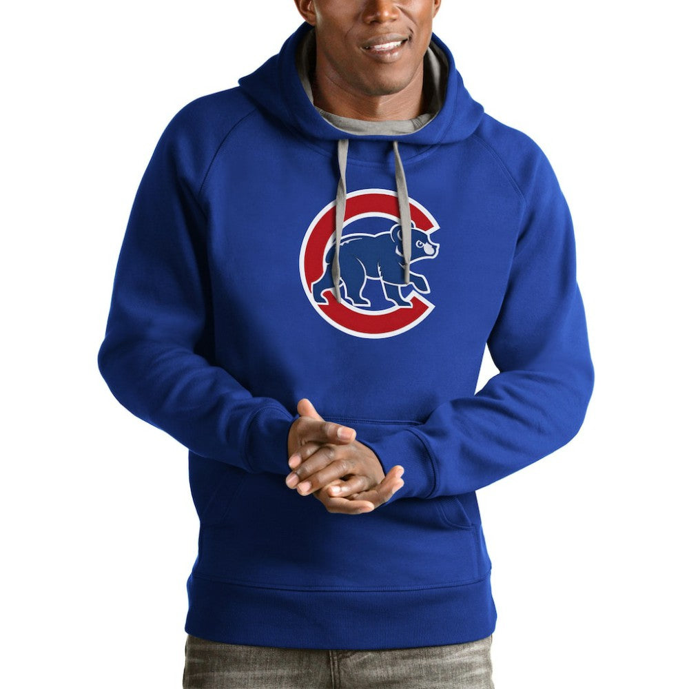 Chicago Cubs Antigua Victory Pullover Team Logo Hoodie | MLB Discount