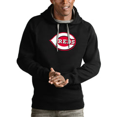 Cincinnati Reds Antigua Victory Pullover Team Logo Hoodie | MLB On Sale