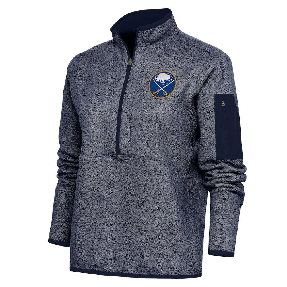 Buffalo Sabres Antigua Women's Team Logo Fortune Quarter-Zip Jacket Outlet