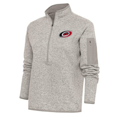 Carolina Hurricanes Antigua Women's Team Logo Fortune Quarter-Zip Jacket For Sale