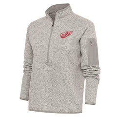 Detroit Red Wings Antigua Women's Team Logo Fortune Quarter-Zip Jacket Sale