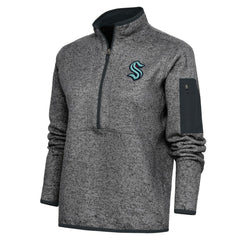 Seattle Kraken Antigua Women's Team Logo Fortune Quarter-Zip Jacket Online