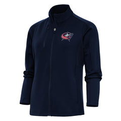 Columbus Blue Jackets Antigua Women's Team Logo Generation Full-Zip Jacket For Sale