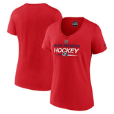 Columbus Blue Jackets Fanatics Women's Authentic Pro Primary V-Neck T-Shirt For Sale