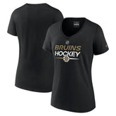 Boston Bruins Fanatics Women's Authentic Pro V-Neck T-Shirt Sale