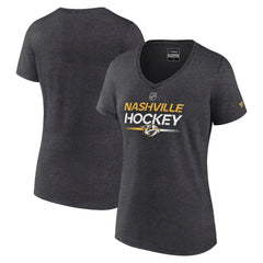 Nashville Predators Fanatics Women's Authentic Pro Primary V-Neck T-Shirt Sale