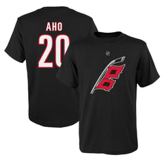 Sebastian Aho Carolina Hurricanes Youth Player Name & Number T-Shirt Discount