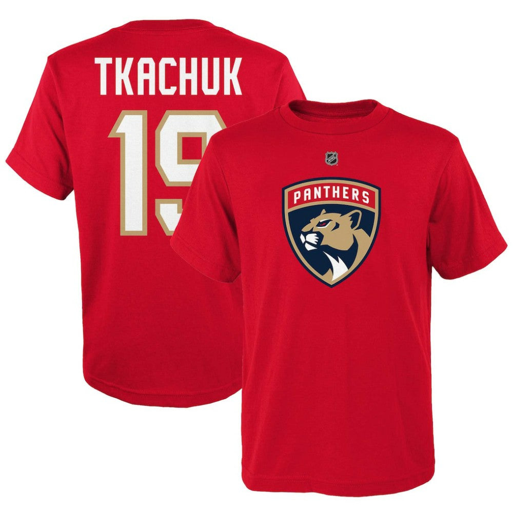 Matthew Tkachuk Florida Panthers Youth Player Name & Number T-Shirt Discount