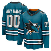 San Jose Sharks Fanatics Home Breakaway Custom Jersey Outlet