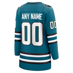 San Jose Sharks Fanatics Women's Home Breakaway Custom Jersey Online
