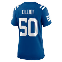 Indianapolis Colts Nike Segun Olubi Women's Game Player Jersey